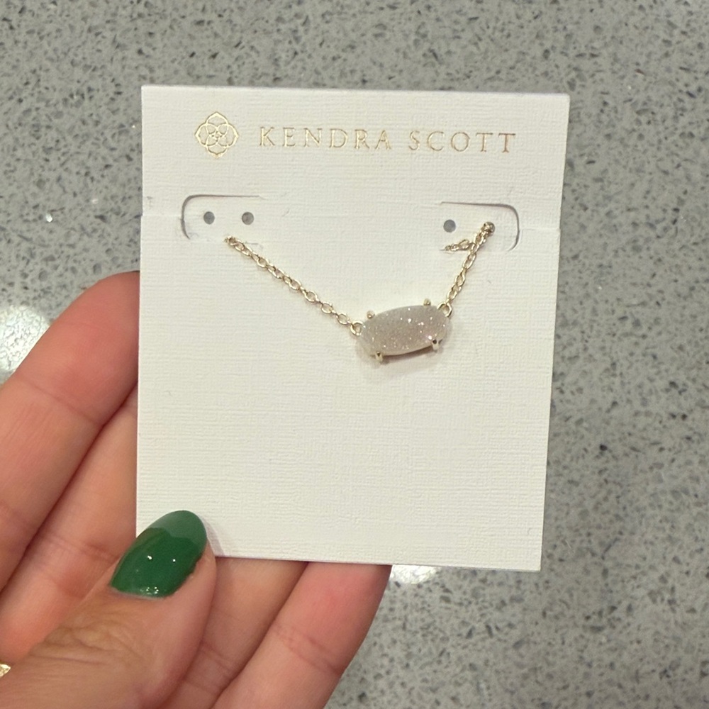 Kendra Scott Gold Necklace with Silver Pendant